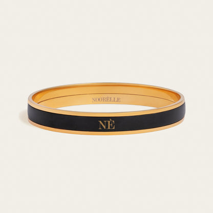 noorelle, monochrome bangle black, monochrome bangle, jewellery