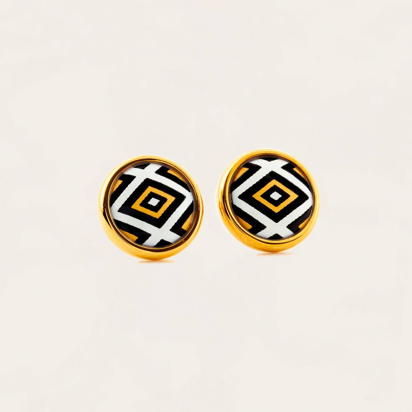 noorelle, legacy earring, earring, jewellery , gold printed earring