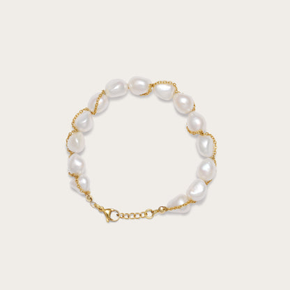 noorelle, pearl symphony bracelet white, bracelet, jewellery, bracelet for girls